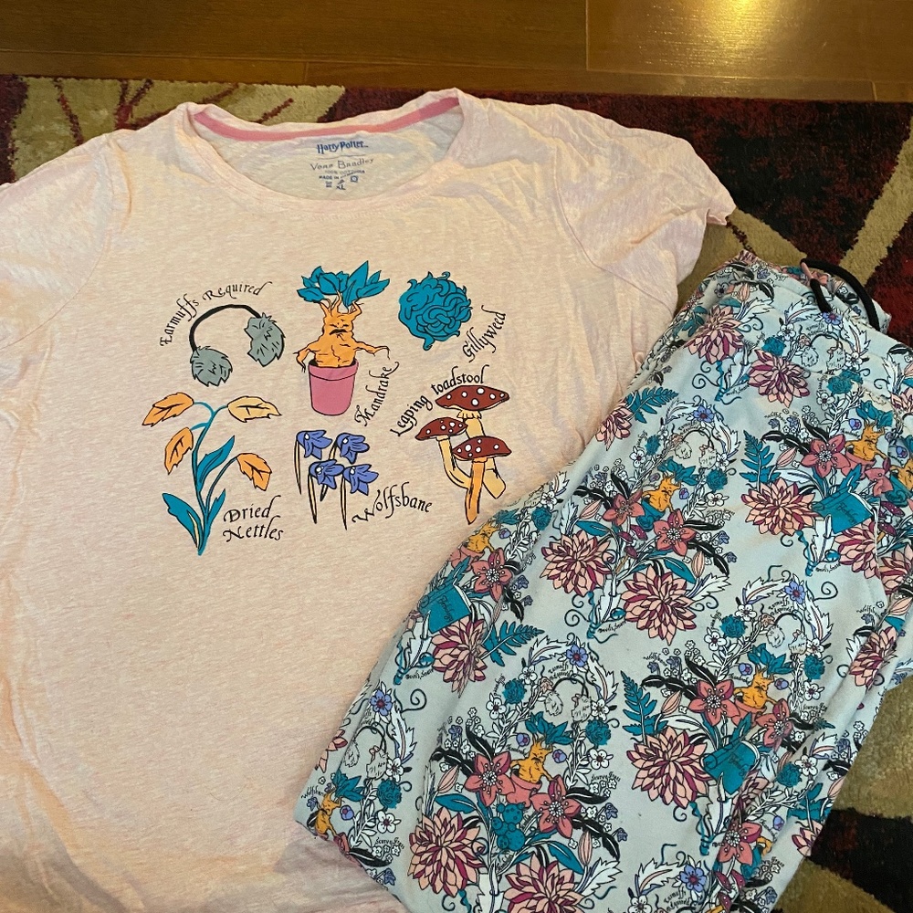 Harry potter, vera Bradley, herbology pajamas